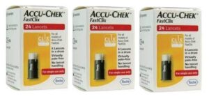 Accu Chek Fastclix Lancets x3