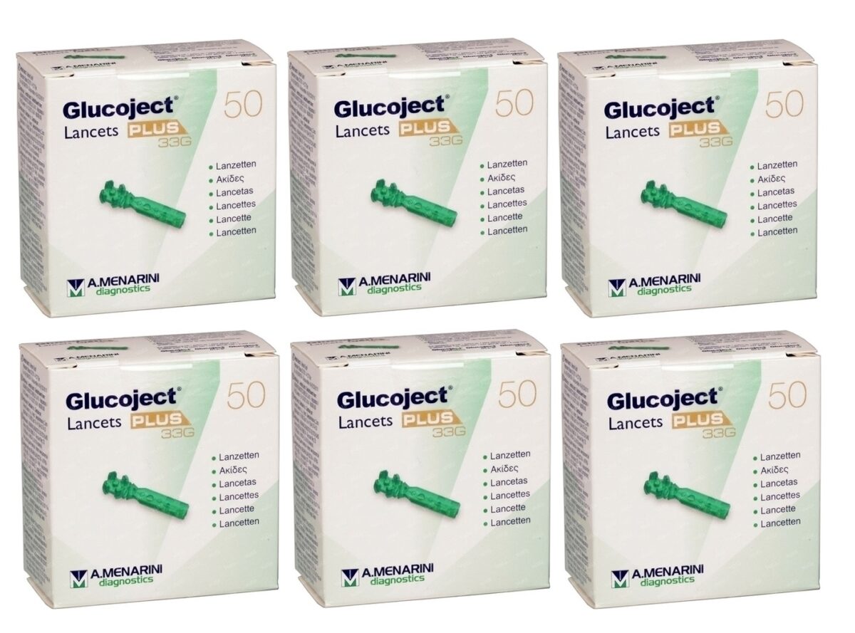 Menarini-Glucoject-Lancets-Σκαρφιστήρες-50τμχ x6